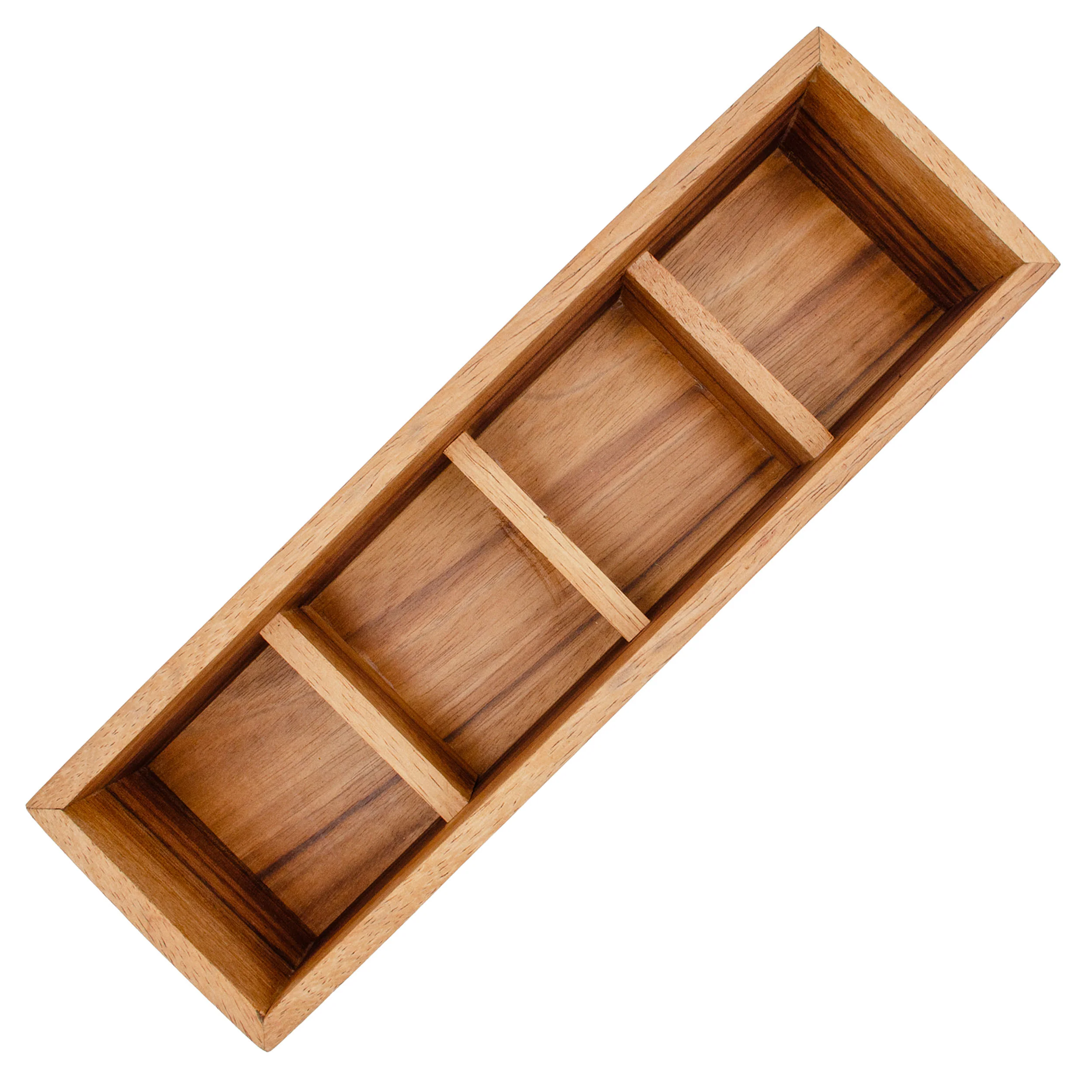 Hand-Painted Parota Solid Wood Tea Organizer - Image 7