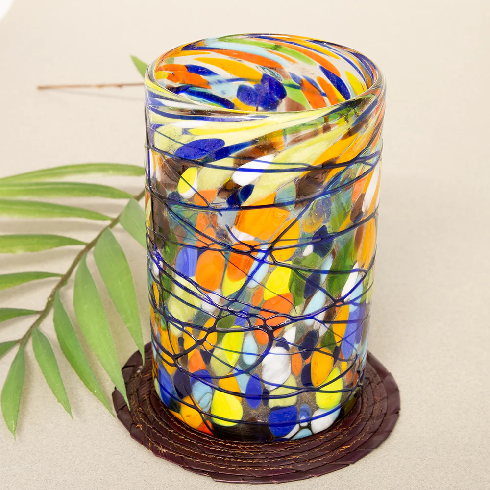 Tonalá Hand-Blown Highball Glass Tumbler - Image 6