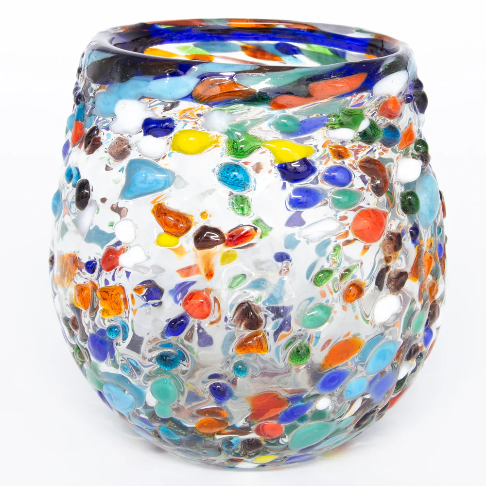 Tonalá Hand-Blown Stemless Glass Wine - Image 3