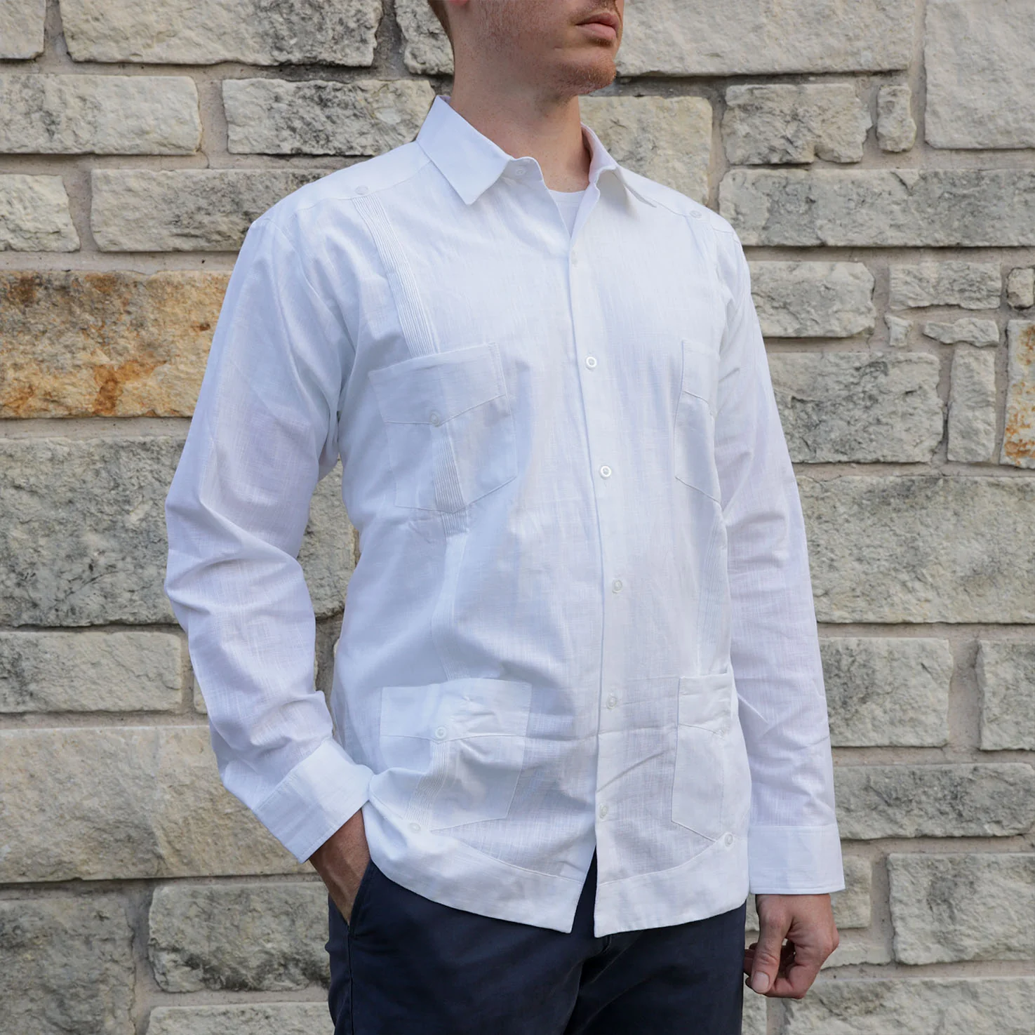 True Cubana Long Sleeve Guayabera - Image 3
