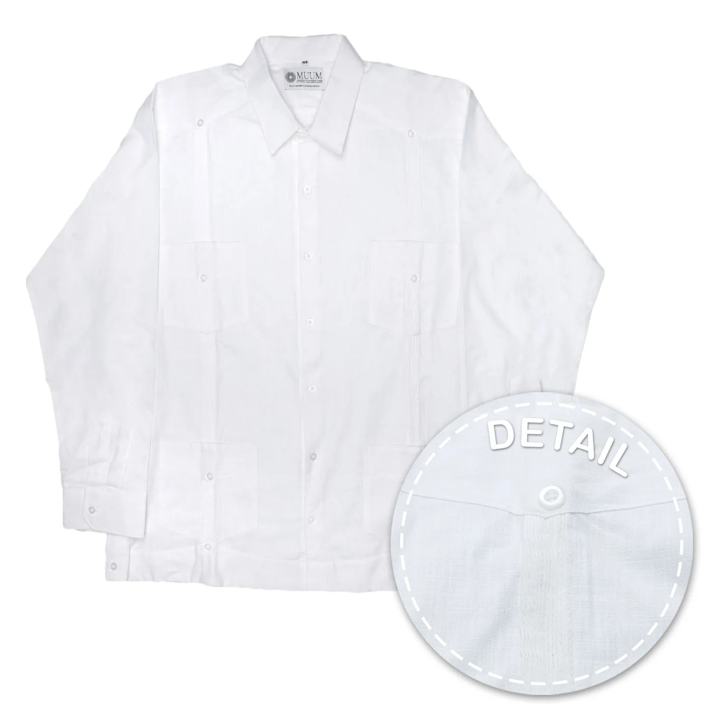 True Cubana Long Sleeve Guayabera - Image 4
