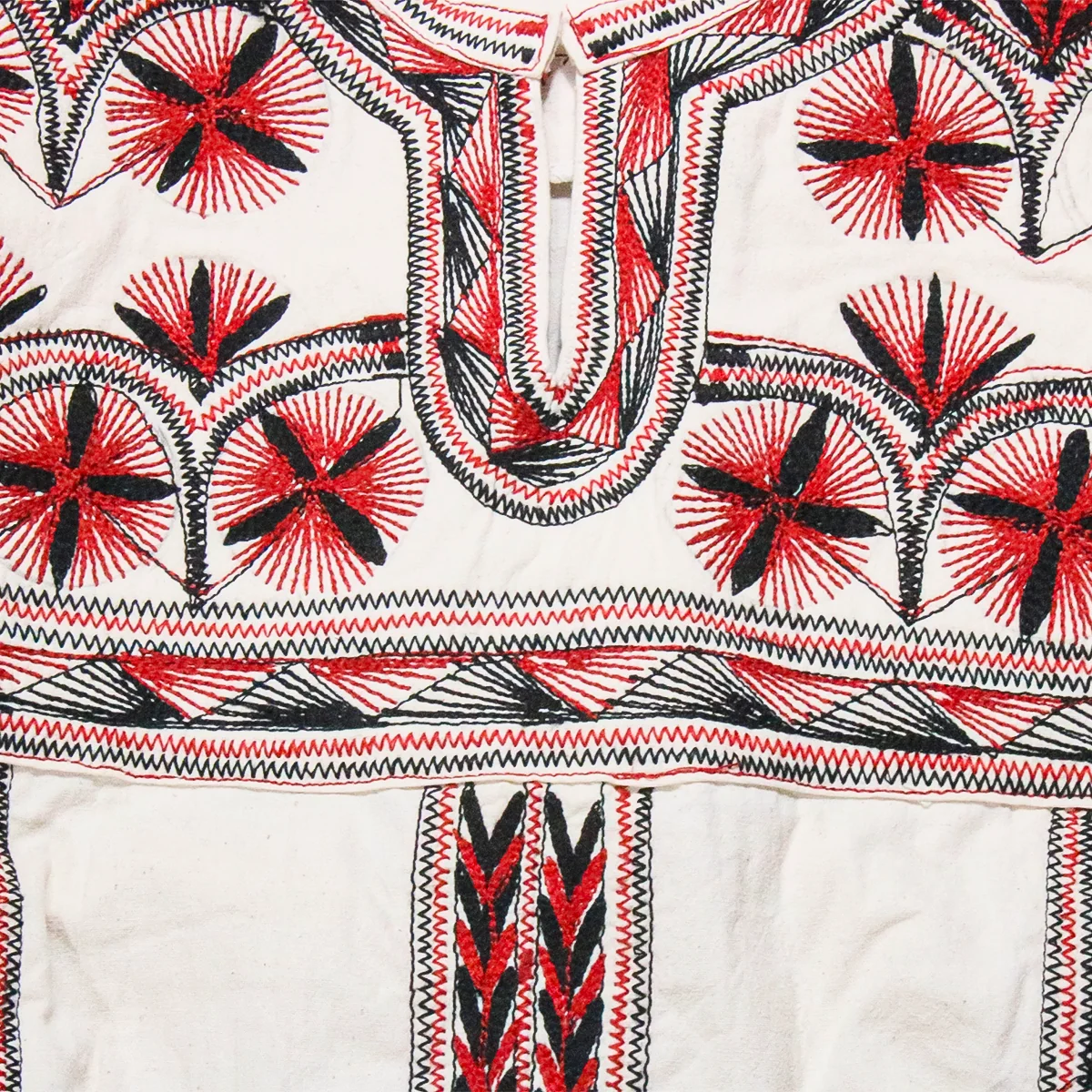 Tzatz Long Tiered Embroidered Dress - Image 9