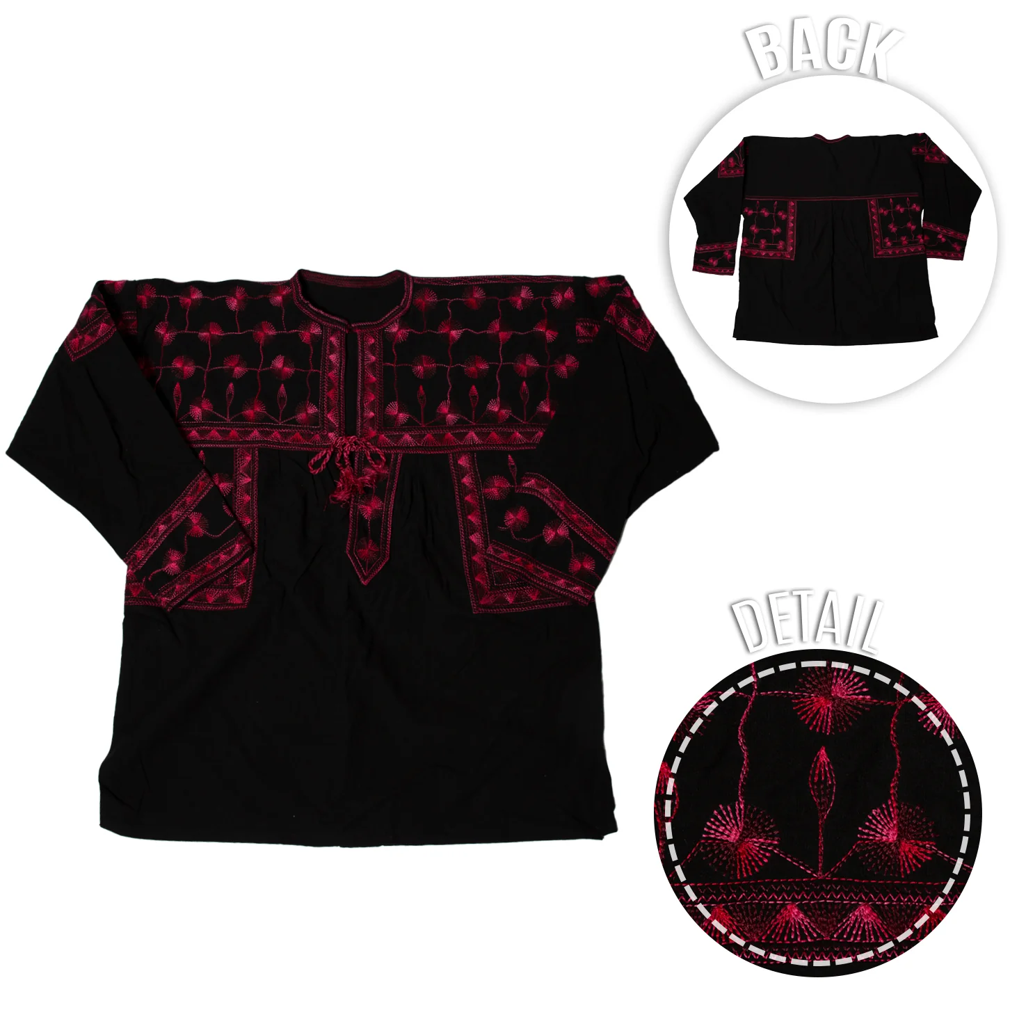 Xuuxy Embroidered 3/4 Sleeve Blouse - Image 12