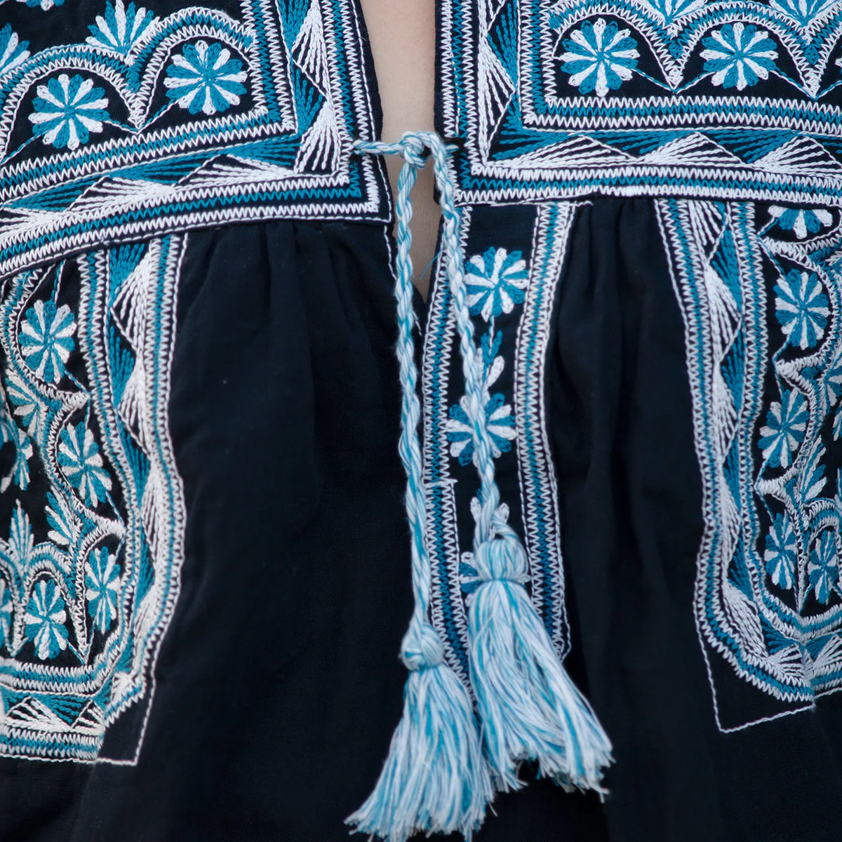 Xuuxy Embroidered 3/4 Sleeve Blouse - Image 2