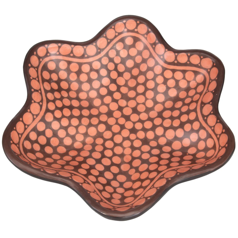 Zinapécuaro Dotted Estrella Ceramic Bowl - Image 6